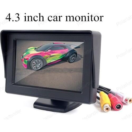 4.3 inch TFT Color LCD display car rear view parking monitor auto ackup monitor digital Fold-able screen for reverse camera