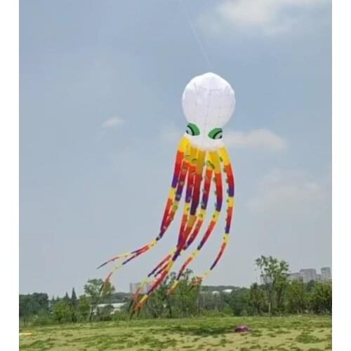 Color octopus Outdoor toys soft kite Single line kite rainbow big kite outdoor fun inflatable kite windsock pendants