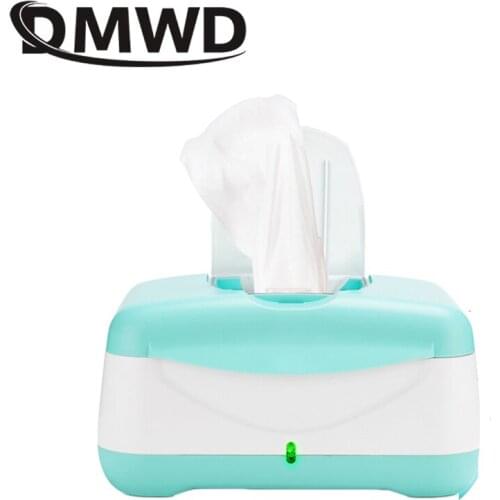 DMWD DC6V Home Wet Towel Heater Thermostatic Warm Baby Wipes Dispenser For Winter Portable Baby Tissue Heating Box ABS Material