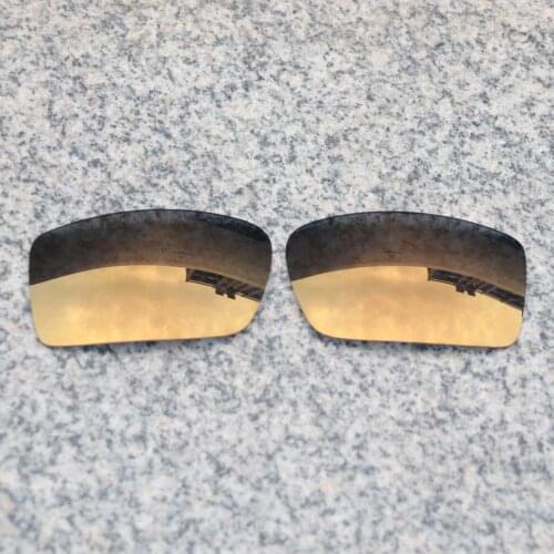 E.O.S Polarized Enhanced Replacement Lenses for Oakley Oil Drum Sunglasses - Bronze Gold Polarized Mirror