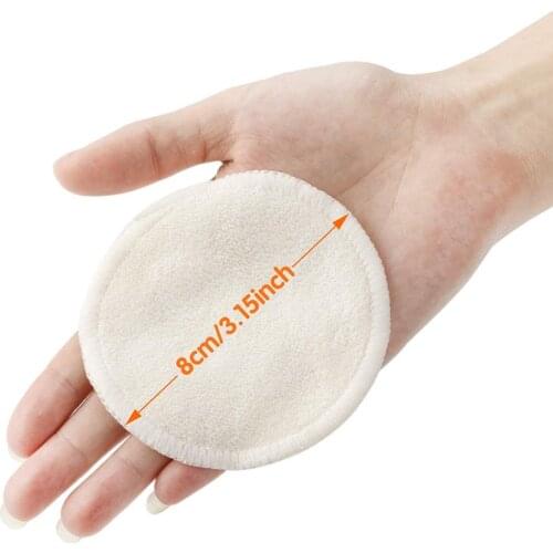 2/3 layer Bamboo Fiber Makeup Remover Pad Washable Face Cleaning Cotton Reusable Women Makeup Remover Wipe Cotton