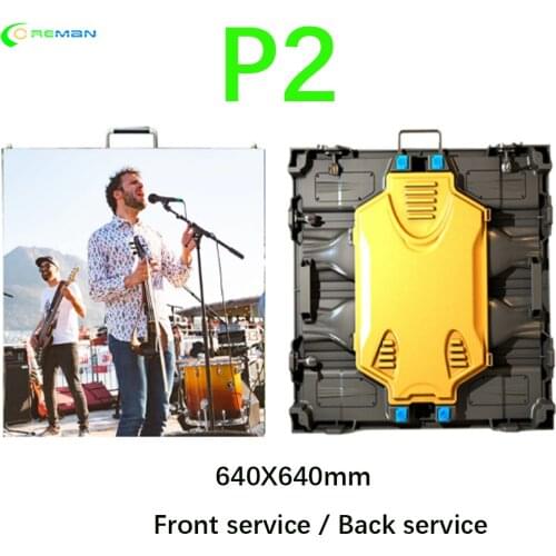 Indoor led tv panel , rgb indoor p2 led module display screen 512X512mm 640X640 panel led