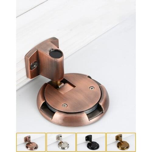 Mechanical Magnetic Doorstop Zinc Alloy Ground suction for Lnvisibly Lnstall Tthe Heavy Duty Door To Block Anti-collision Device