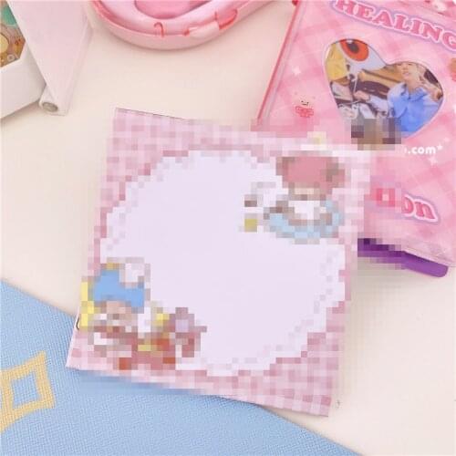 Cute cartoon Travel diary Memo Pad Kawaii Message Notes Decorative Notepad Note paper Memo Stationery Office Supplies