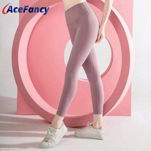 Acefancy Soft Naked-feel Athletic Fitness Leggings Women Stretchy Yoga Pants Sportswear T2185 Leggings Sport Women Fitness