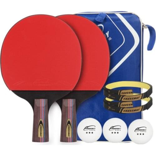 Beginner 5-layer solid wood double-sided anti-adhesive table tennis racket pen-hold racket horizontal racket all-round racket