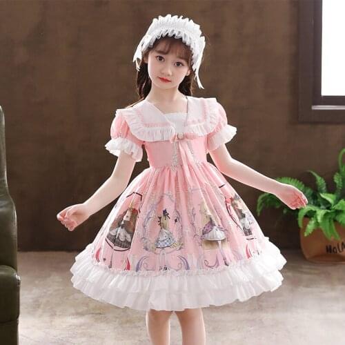 2021 new childrens dress baby summer dress girls wedding dress dance party dress Lolita girl Princess Dress