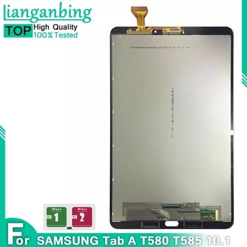 NEW LCD For Samsung Tab A 10.1 T580 T585 SM-T580 Display Touch Screen Digitizer Sensors Assembly Panel Replacement