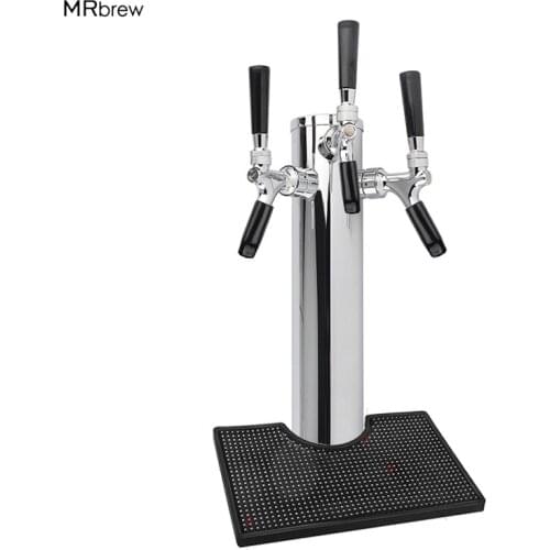 Homebrew Beer Tower,Triple Beer Faucet Tower With Drip Tray,Beer /Soda water Dispenser For Bar /Party/Home/Kitchen,Keep clean