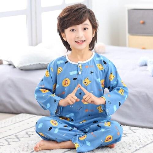 Toddler Baby Clothes Suit Long Sleeve Cartoon Tops+pants Pajamas Sleepwear Outfits Baby Boys Girls Pyjamas Kids Nightwear Sets