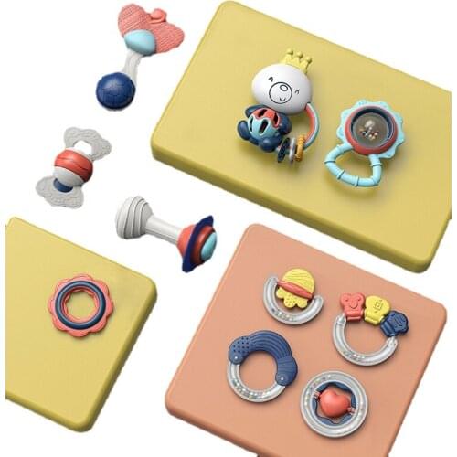 Baby Rattle Teether Newborn 3-6 Months Or More Biteable Early Education Educational Toys