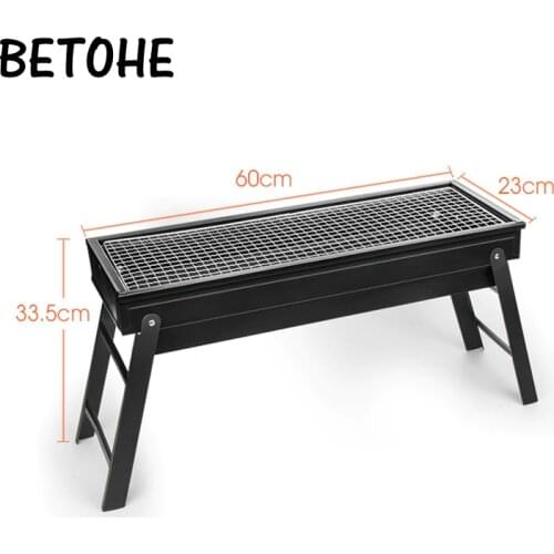 BETOHE Folding Grill Home Grill Charcoal BBQ Shelf Outdoor Grilling 3 People-5 People BBQ Tools