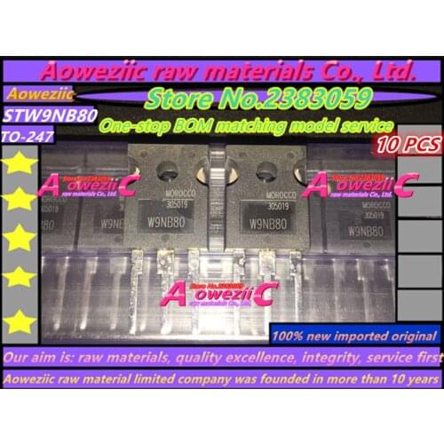 Aoweziic 100% new imported original STW9NB80 W9NB80 N trench FET 800V TO-247 9A