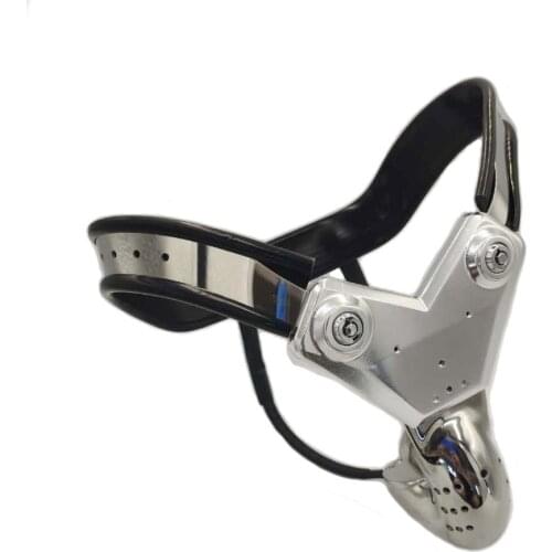 Outdoor Wear Cock Cage Stainless Steel Male Underwear Chastity Belt Double Steel Wire Chastity Device Penis Ring Lock Adult Game