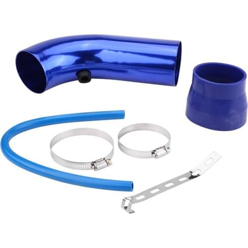 76mm/3inch Universal Car Cold Air Intake Pipe Tube Hose Kit Filter System Direct Clamp-On Design Universal For Most Car Auto