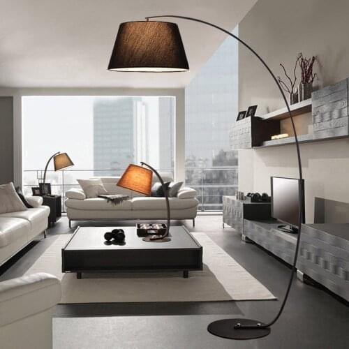 Nordic American modern simple living room sofa study bedroom atmosphere creative remote control vertical fishing floor lamp
