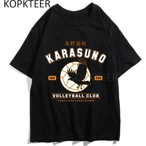 Karasuno Haikyuu Hinata Shoyo Funny T-shirts Men Women Japanese Anime Harajuku Streetwear Tops Summer Short Sleeve T-shirts