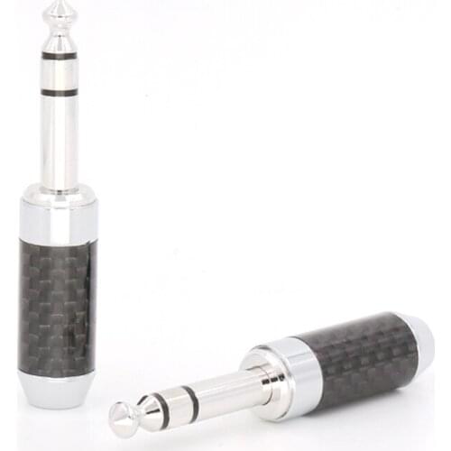 Deserve Purchase One piece CRAST Hi-Fi CF-763SM (R) style Rhodium plated pins 6.35mm stereo connector for aduio headphone cable