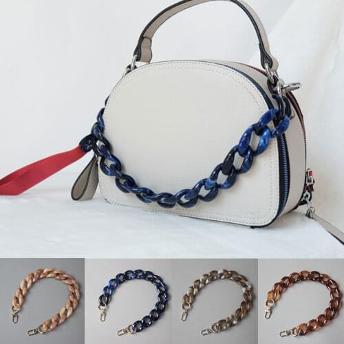 1Pc 45/85/120cm Acrylic Resin Bag strap for Shoulder Bag fish Bone Handbag Chain Strap Detachable Belts Handle Bag Accessories