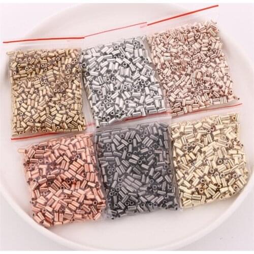 500pcs 3x6mm Tube Bead Acrylic Spacer Loose Beads ABS Plastic Bead For DIY Necklace Bracelet Jewelry Making Findings Accessories