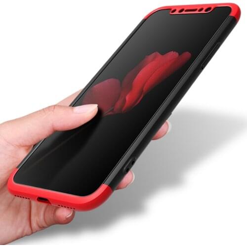 3-in-1 full Protective Case For iPhone 7 Case Full Body for iPhone x case Back Cover For iPhone 8 6s 6 plus 7 plus Hard Case