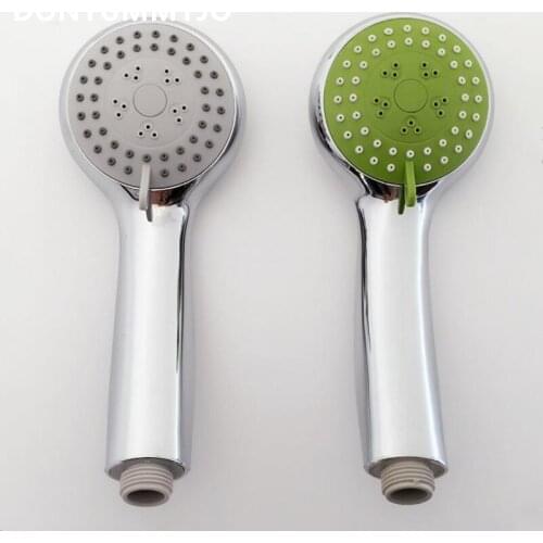 DONYUMMYJO 3 Function 3 Color ABS Chrome Finished Bathroom Shower Head Round Shape Handhold Shower