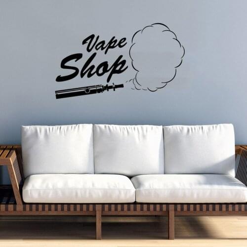 Vape Shop Wall Stickers Waterproof Home Decoration For Baby ChildrenS Room Decoration For Shop Studio Vinyl DW10990