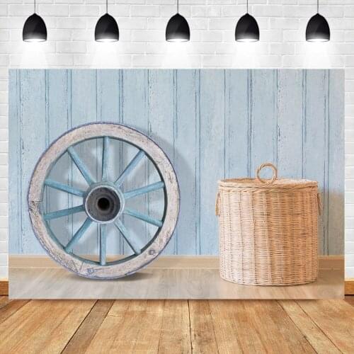Farm Warehouse Wheel Bamboo Basket Child Baby Shoot Portrait Photography Background Photographic Backdrop Photocall Photo Studio
