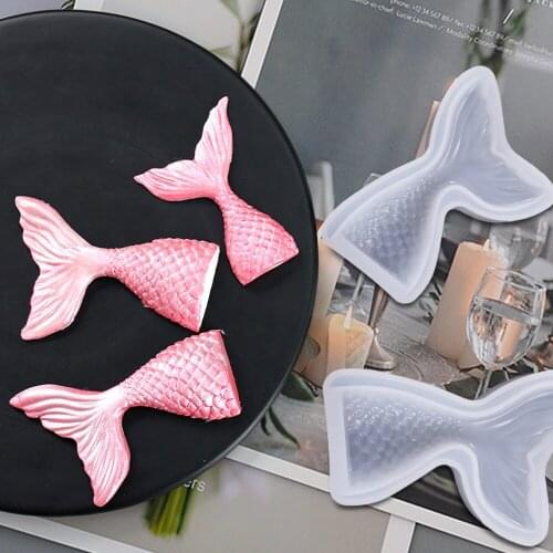 Silicone Cake Decorating Moulds 3D Mermaid Tail Fondant Cupcake Mold DIY Handmade Soap Mold Baking Cake Chocolate Candy Molds
