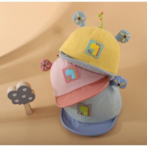 Cartoons Dinosaur Peaked Cap Newborn Lovely Many Colors Small Ear Decoration Portable Fashion Sun Protection Windproof Baby Like