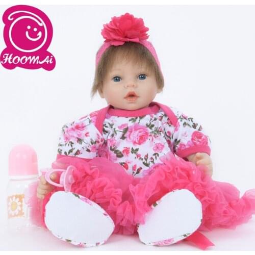 22"55CM Doll Reborn Babies Doll for Girls Realistic Soft Silicone Alive Super Lovely Reborn Baby Doll for Children Toys