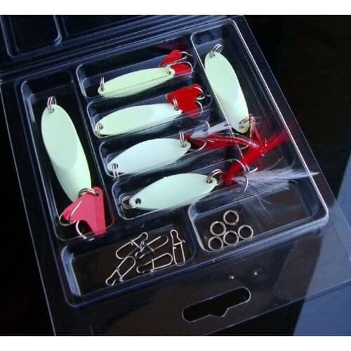 Spoon bait fishing lure sets of fishing lures 6g/7g/8g/10g/14g/21g spoon lure retail fishing set