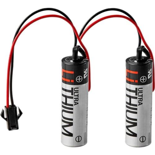 High Quality 2PCS ER6V119A Mitsubishi M70 M60 PLC Battery AA 3.6V Lithium Battery for TOSHIBA made in Japan