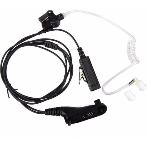 10PCS Air Acoustic Tube Earpiece Remote PTT Mic Radiation-proof Anti-noise DP4800 DP4801 XPR6550 DGP4150 P8268 Walkie Talkie