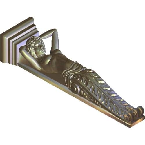 2 pieces Woman and Man furniture leg 3D Relief Model in STL format CNC Router Carving Engraving Artcam aspire M128