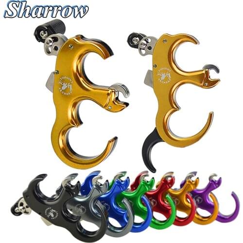 Bow Release Grip Can Replacement 3/4 Finger Automatic Version Caliper Compound Bow Shooting Archery Release Aid Grip Caliper