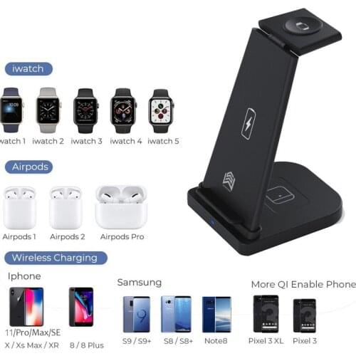 Detachable Portable Wireless Charging Mobile Phone Wireless Charging Stand Watch Headset Wireless Charging Fast Charging Stand