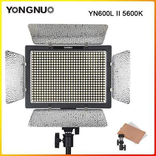 YONGNUO YN600L II 5500K/3200-5500K YN 600 II Video LED Light Panel 2.4G +F550 Battery KIT for Canon Nikon sony studio lighting