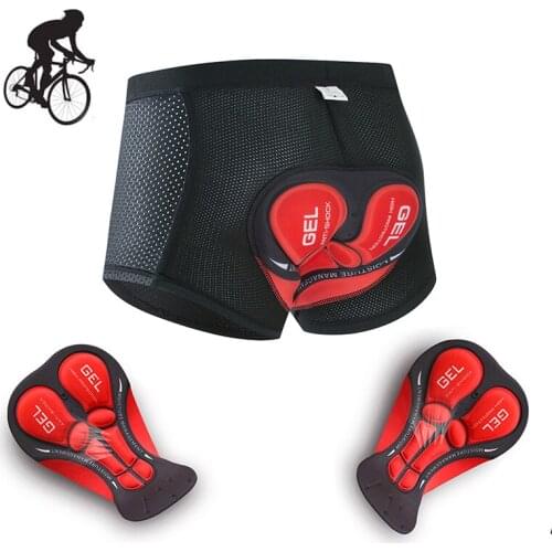 Cycling Underwear Mens Mountain Bike Downhill Shorts Upgrade 5D Gel Sponge Pad Shockproof Breathable Riding Bicycle Underpants