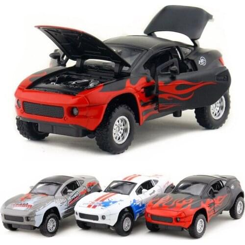 High-quality 1:32 Rally off-road sports car alloy model,simulation die-casting sound and light back muscle model,free shipping