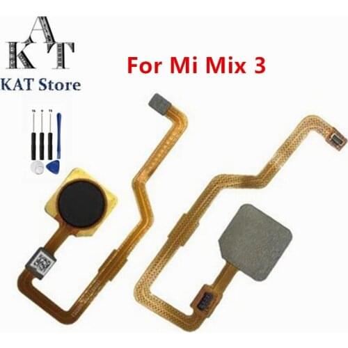 1PCS For Xiaomi Mix 3 Mix3 Fingerprint Scanner Touch Sensor ID Home Button Return Keypad Flex Cable Replacement Parts
