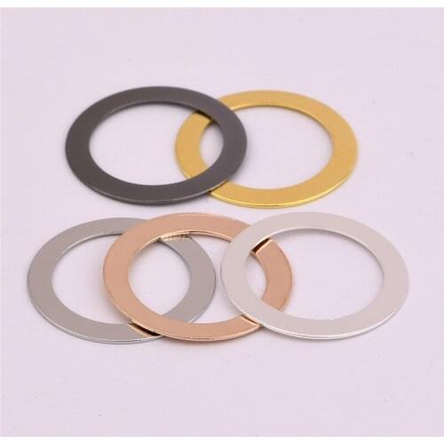 22 * 0.4mm non-perforated ring copper ring DIY jewelry accessories handmade material necklace connection pendant