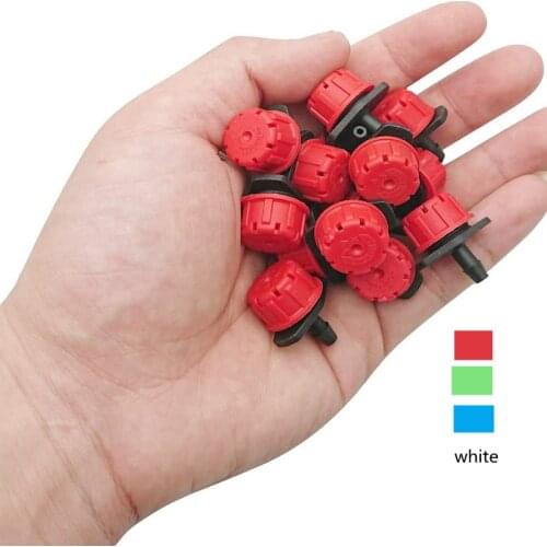 50-800PCS 1/4'' Garden Watering Sprinkler Adjustable Nozzles Drip Irrigation Anti-Clogging Dripper Emitter Flower Beds Vegetable