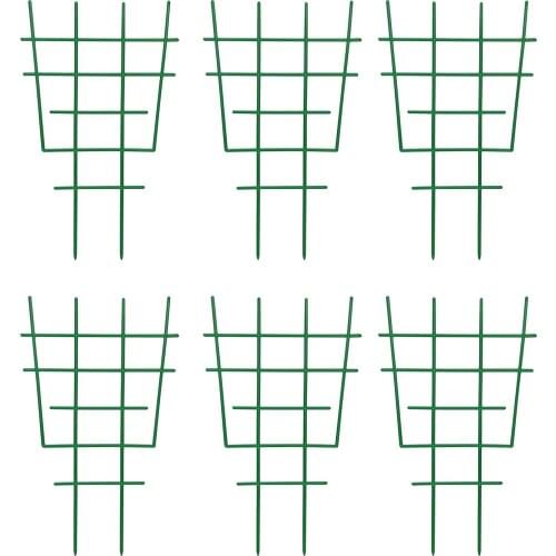 6pc Garden Plastic Plant Climbing Trellis Flowers Stand Rings Tomato Support Durable Creative Climbing Vine Rack Tomato Cage