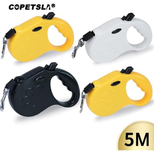 New Retractable Dog Leash 5M Automatic Flexible Dog Leash Pet Dogs Cat Traction Rope Leashes Tool For Small Medium Dogs