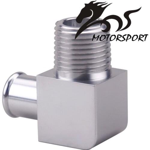 Car Accessories Chrome Billet Aluminum 90 Deg Heater Hose Fitting 5/8" 1/2" Npt Sb Bb