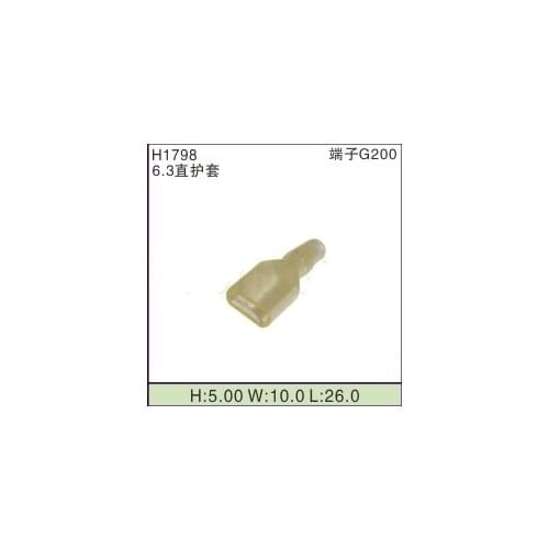 Free shipping 50pcs 6.3 soft sleeve for auto terminals