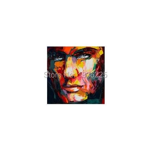Free shipping Pop Art People Face Modern Abstract 100% Handmade Oil Painting on canvas home decoration wall decor
