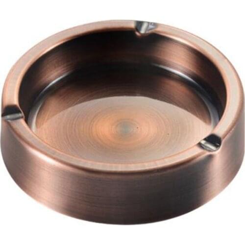 Household Hotel Anti-fall Cigarette Smoking Holder Living Room Accessories Stainless Steel Ashtray Metal Ash Tray