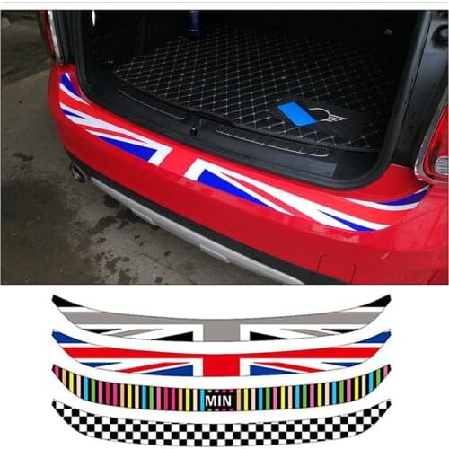 For BMW MINI ONE COOPR F54 F55 F56 F60 Car Trunk Rear Bumper Stickers Car Accessories Scratch Protection Sticker for Trunk